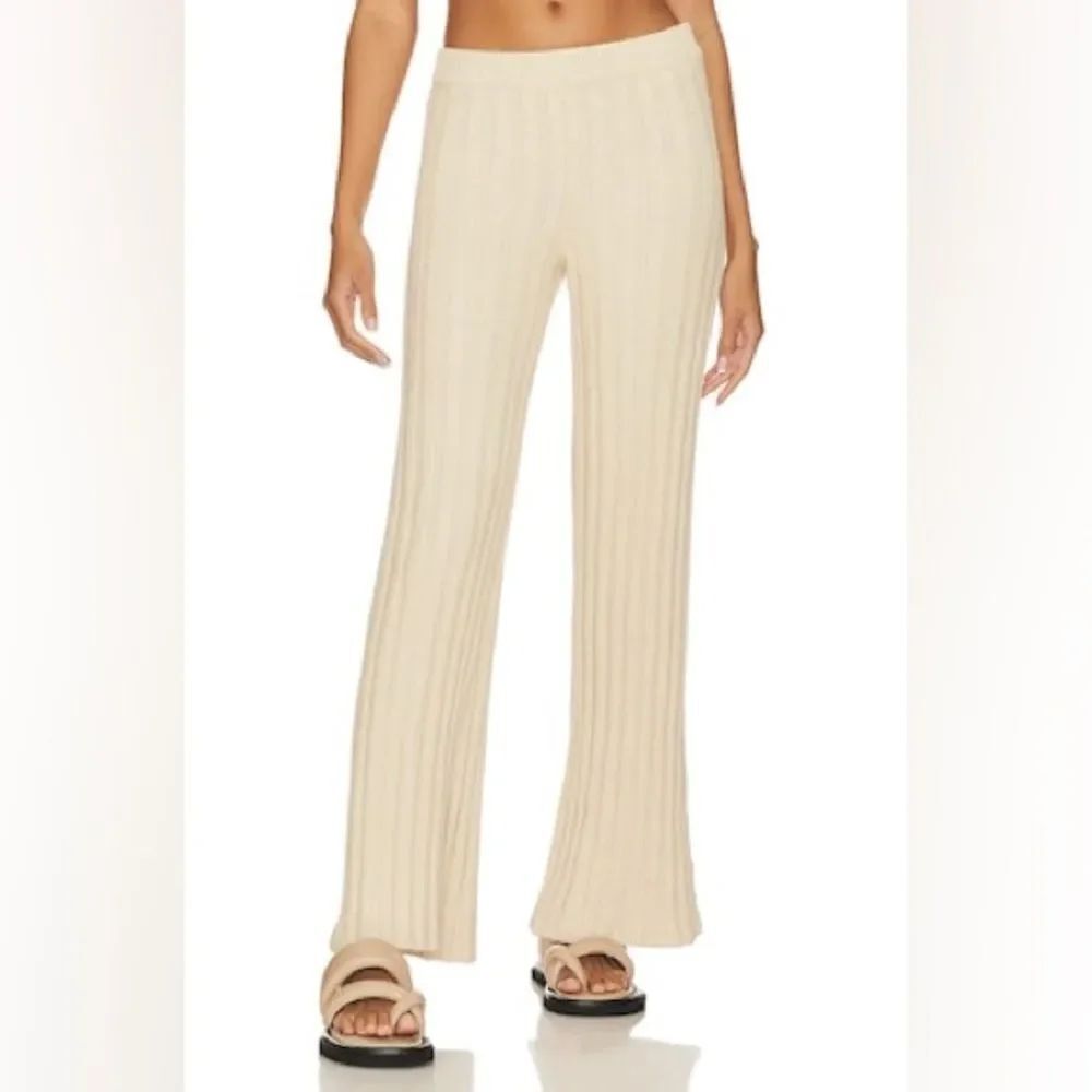 House of Harlow 1960 x Revolve Ilaria Boucle Cream Pants- Small